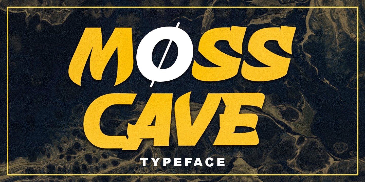 Пример шрифта Mosscave